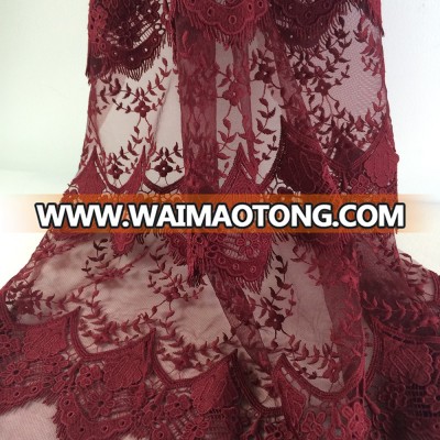 CYG-Gorgeous pattern style fashional tulle mesh embroidered lace fabric for wedding dresses