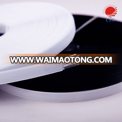 CYG-8MM white polyester rigilene boning with low density for wedding dress supporting